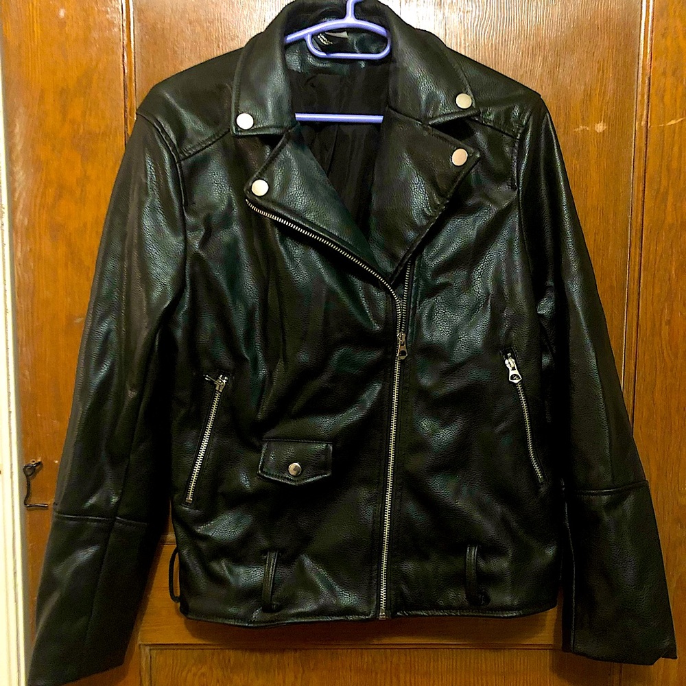 H&M Divided - Faux Leather, Biker Jacket